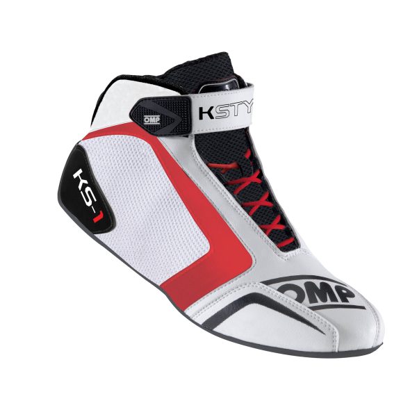 OMP KS-1 cipő, fehér/fekete/piros