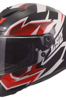 LS2 Rapid III (FF820) Xtrem bukósisak, fekete/piros